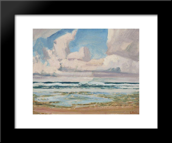 Barbados, B.W.I., Winter 20x24 Black Modern Wood Framed Art Print Poster by MacDonald, J. E. H.