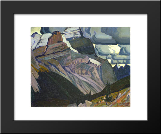 Dark Autumn, Rocky Mountains 20x24 Black Modern Wood Framed Art Print Poster by MacDonald, J. E. H.