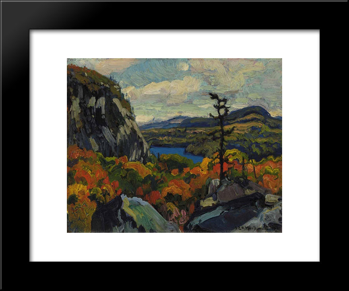 Early Autumn, Montreal River, Algoma 20x24 Black Modern Wood Framed Art Print Poster by MacDonald, J. E. H.