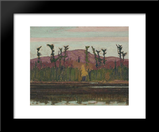 Layton'S Lake, Algoma 20x24 Black Modern Wood Framed Art Print Poster by MacDonald, J. E. H.