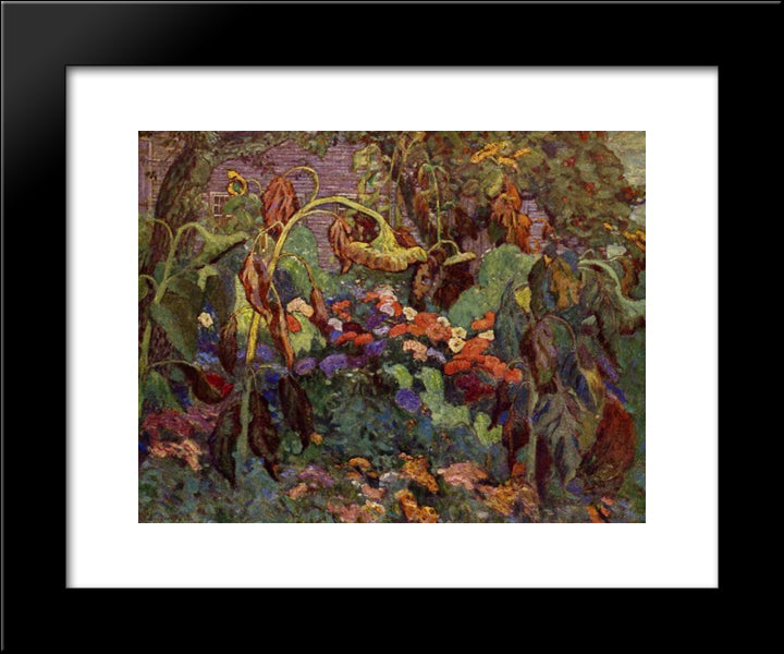 The Tangled Garden 20x24 Black Modern Wood Framed Art Print Poster by MacDonald, J. E. H.