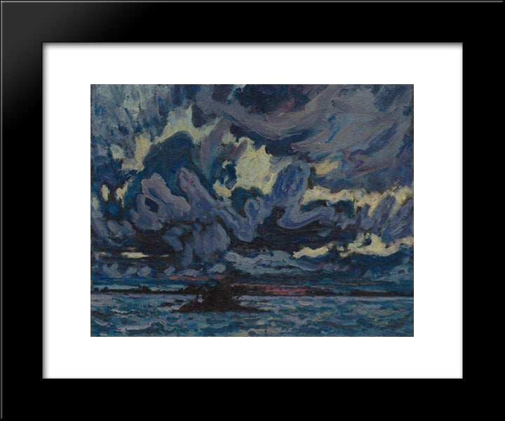 Wind Clouds 20x24 Black Modern Wood Framed Art Print Poster by MacDonald, J. E. H.