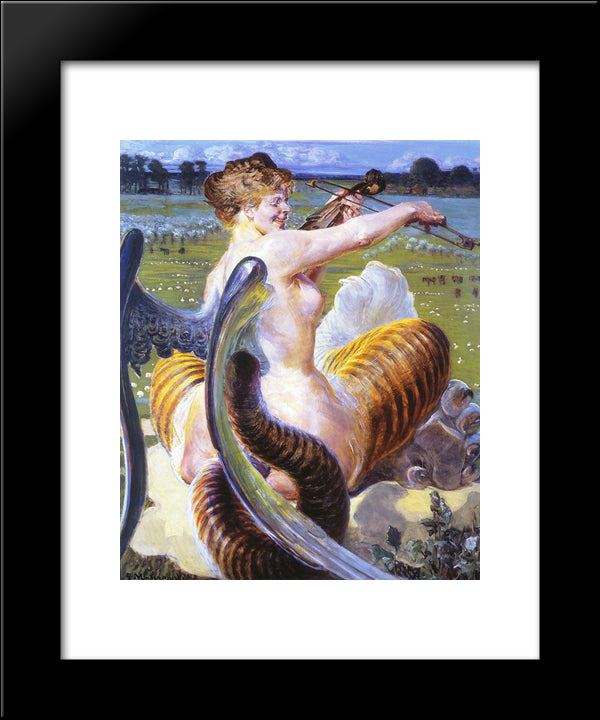 Allegro 20x24 Black Modern Wood Framed Art Print Poster by Malczewski, Jacek