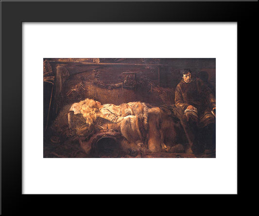 Death Of Ellenai 20x24 Black Modern Wood Framed Art Print Poster by Malczewski, Jacek