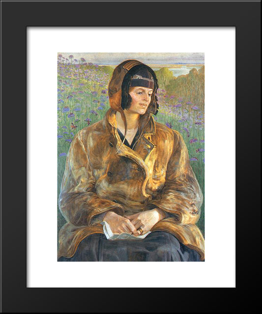 Ellenai 20x24 Black Modern Wood Framed Art Print Poster by Malczewski, Jacek