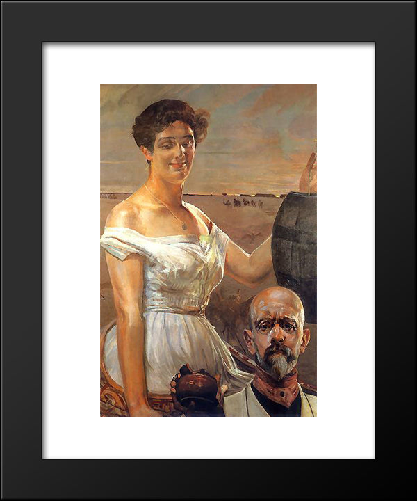 In Wells 20x24 Black Modern Wood Framed Art Print Poster by Malczewski, Jacek