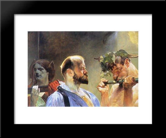 Law 20x24 Black Modern Wood Framed Art Print Poster by Malczewski, Jacek