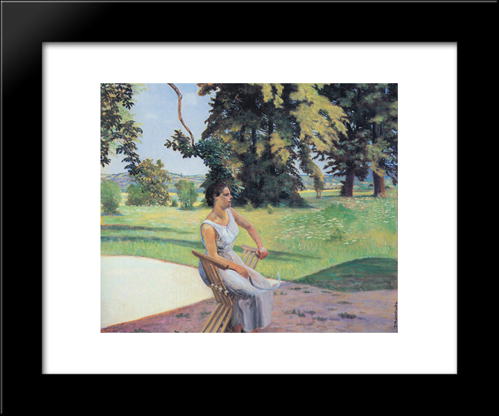 Lutoslawice 20x24 Black Modern Wood Framed Art Print Poster by Malczewski, Jacek