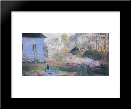 My Life Childhood 20x24 Black Modern Wood Framed Art Print Poster by Malczewski, Jacek