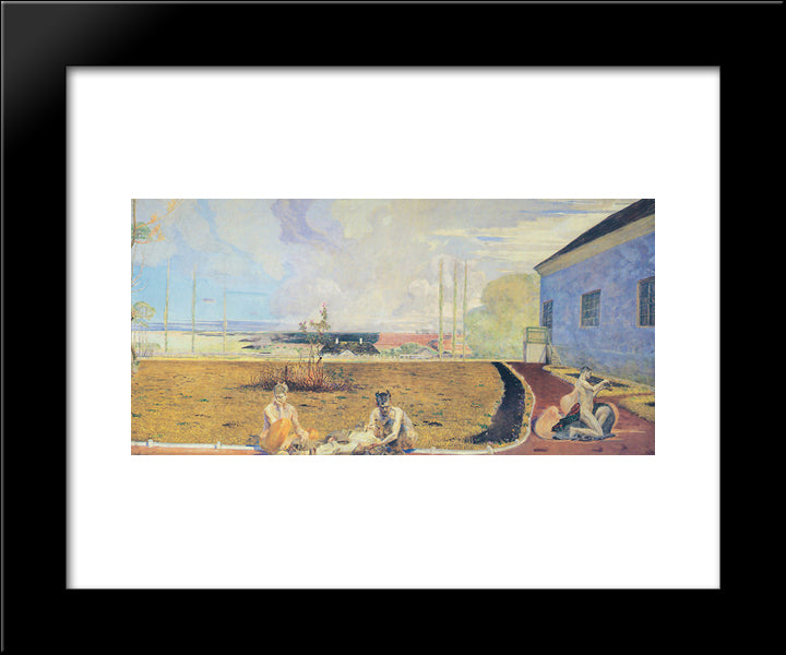 My Life My Soul 20x24 Black Modern Wood Framed Art Print Poster by Malczewski, Jacek