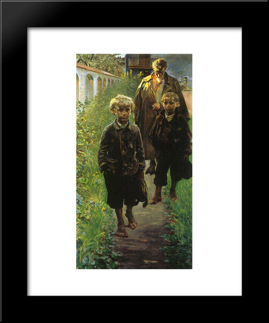 My Models 20x24 Black Modern Wood Framed Art Print Poster by Malczewski, Jacek