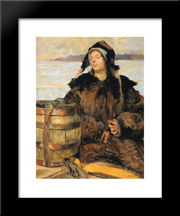 Poisoned Well V 20x24 Black Modern Wood Framed Art Print Poster by Malczewski, Jacek