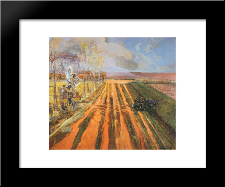 Resurrection 20x24 Black Modern Wood Framed Art Print Poster by Malczewski, Jacek