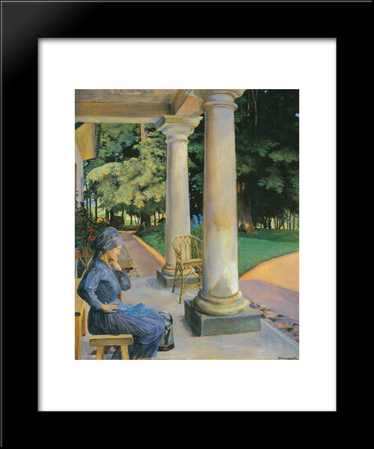 The Gardener 20x24 Black Modern Wood Framed Art Print Poster by Malczewski, Jacek