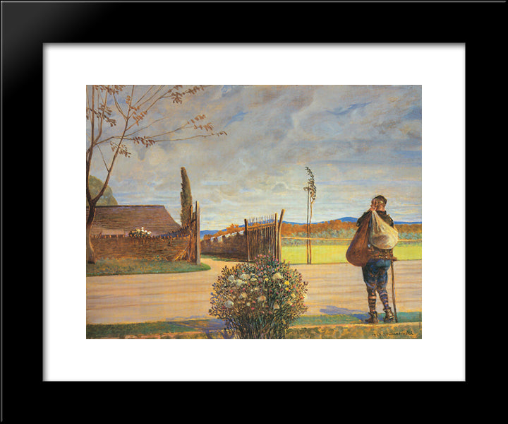 The Prodigal Son 20x24 Black Modern Wood Framed Art Print Poster by Malczewski, Jacek