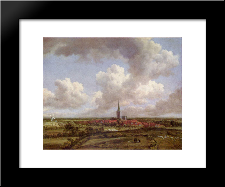 Dunenlandschaft 20x24 Black Modern Wood Framed Art Print Poster by van Ruisdael, Jacob Isaakszoon