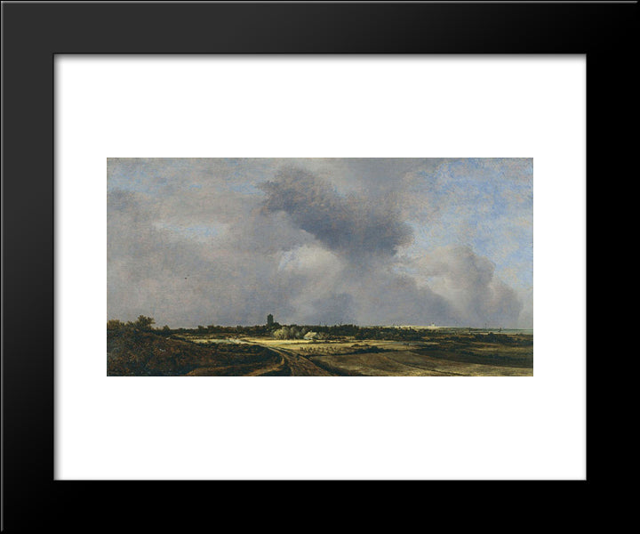 View Of Naarden 20x24 Black Modern Wood Framed Art Print Poster by van Ruisdael, Jacob Isaakszoon