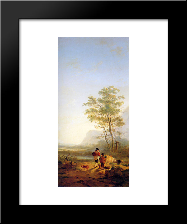 Italian Landscape 20x24 Black Modern Wood Framed Art Print Poster by van Strij, Jacob