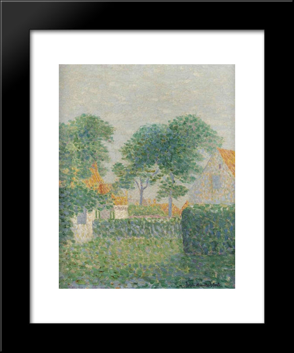 In The Garden 20x24 Black Modern Wood Framed Art Print Poster by Heemskerck, Jacoba van