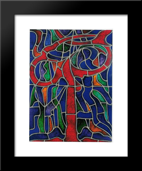 Natuurmotieven 20x24 Black Modern Wood Framed Art Print Poster by Heemskerck, Jacoba van