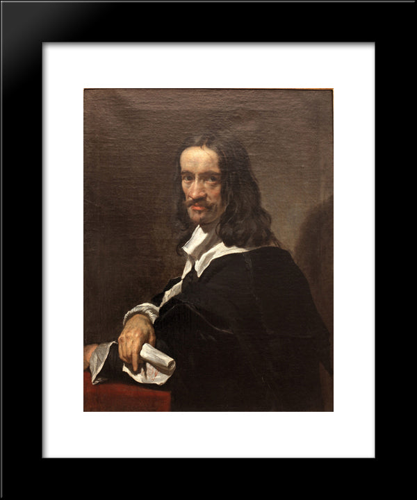 Self-Portrait 20x24 Black Modern Wood Framed Art Print Poster by Stella, Jacques