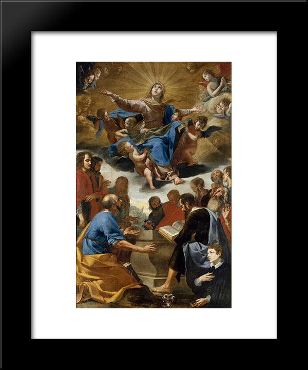 The Assumption 20x24 Black Modern Wood Framed Art Print Poster by Stella, Jacques