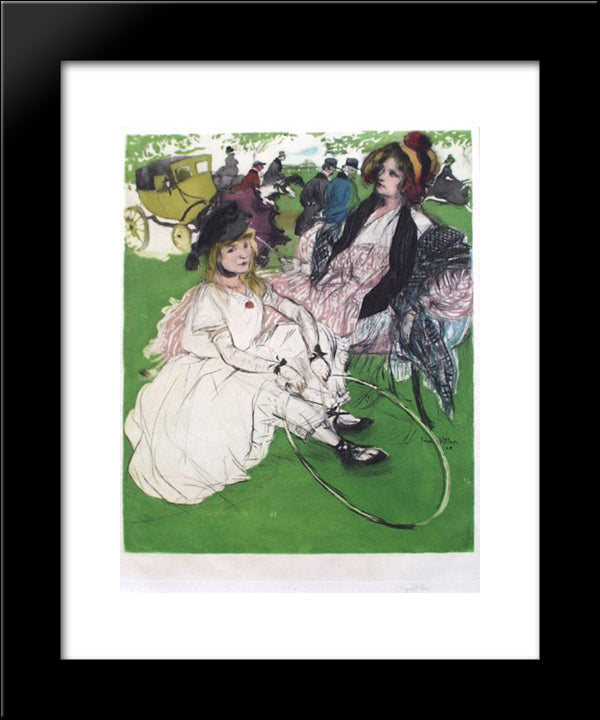 Autre Temps 20x24 Black Modern Wood Framed Art Print Poster by Villon, Jacques