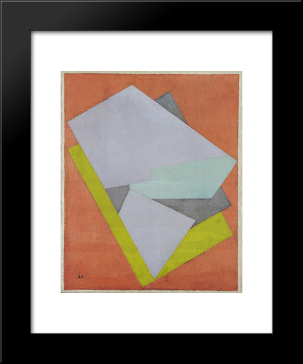 Color Perspective 20x24 Black Modern Wood Framed Art Print Poster by Villon, Jacques