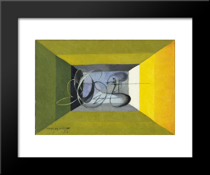 Dance 20x24 Black Modern Wood Framed Art Print Poster by Villon, Jacques