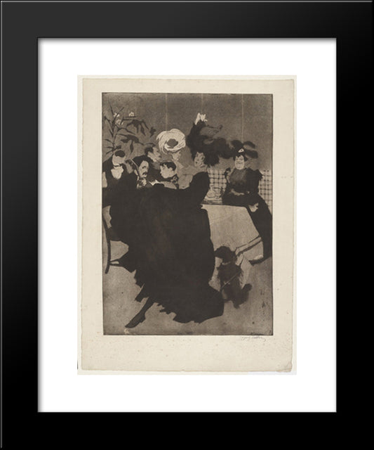 Spanish Dancer (Danseuse Espagnole) 20x24 Black Modern Wood Framed Art Print Poster by Villon, Jacques