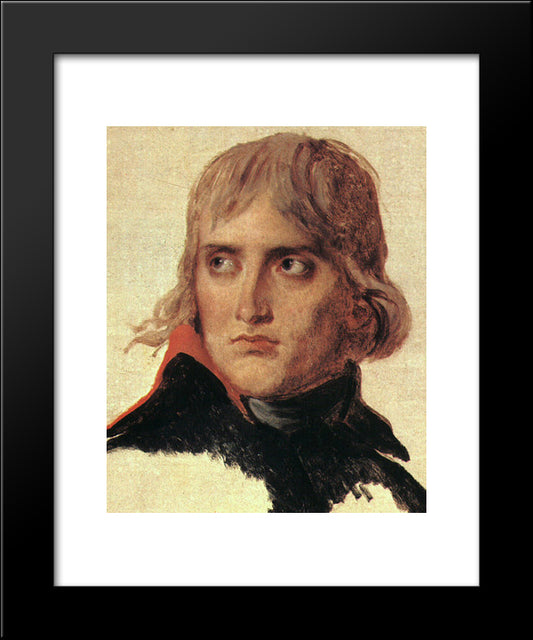 Bonaparte 20x24 Black Modern Wood Framed Art Print Poster by David, Jacques Louis