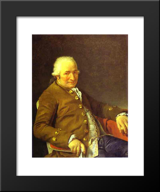 Portrait Of Charles-Pierre Pecoul 20x24 Black Modern Wood Framed Art Print Poster by David, Jacques Louis