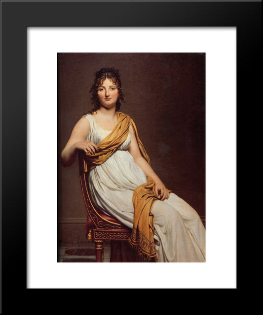 Portrait Of Madame Raymond De Verninac 20x24 Black Modern Wood Framed Art Print Poster by David, Jacques Louis