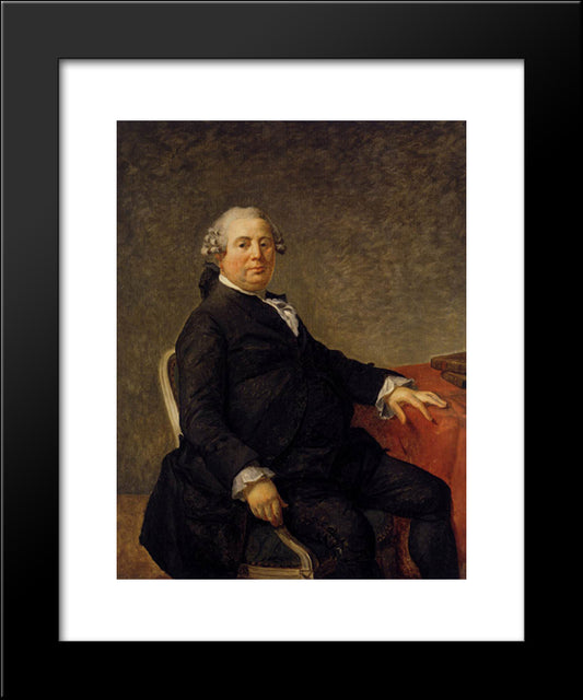 Portrait Of Philippe-Laurent De Joubert 20x24 Black Modern Wood Framed Art Print Poster by David, Jacques Louis