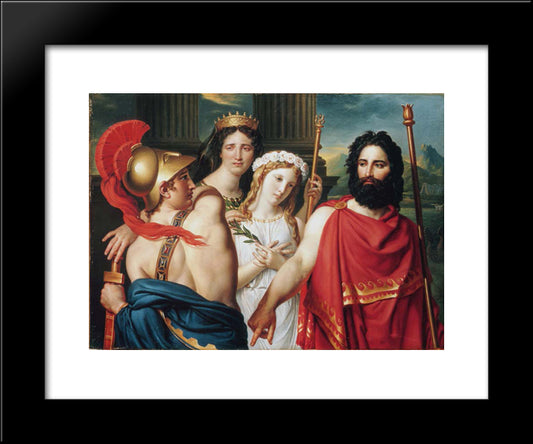 The Anger Of Achilles 20x24 Black Modern Wood Framed Art Print Poster by David, Jacques Louis