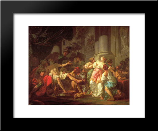 The Death Of Seneca 20x24 Black Modern Wood Framed Art Print Poster by David, Jacques Louis