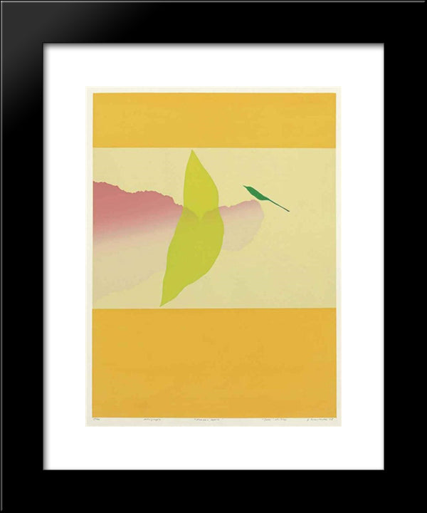 March - April 20x24 Black Modern Wood Framed Art Print Poster by Swaminathan, Jagdish