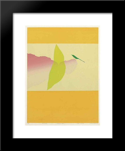 March - April 20x24 Black Modern Wood Framed Art Print Poster by Swaminathan, Jagdish
