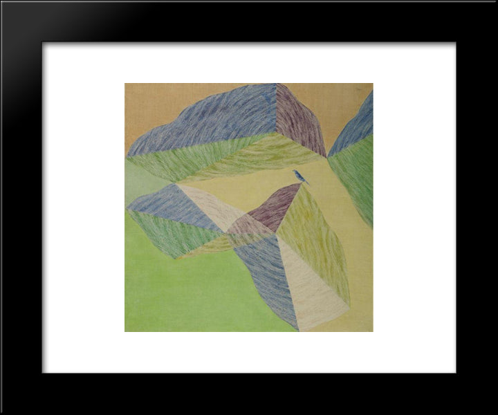 Untitled 20x24 Black Modern Wood Framed Art Print Poster by Swaminathan, Jagdish