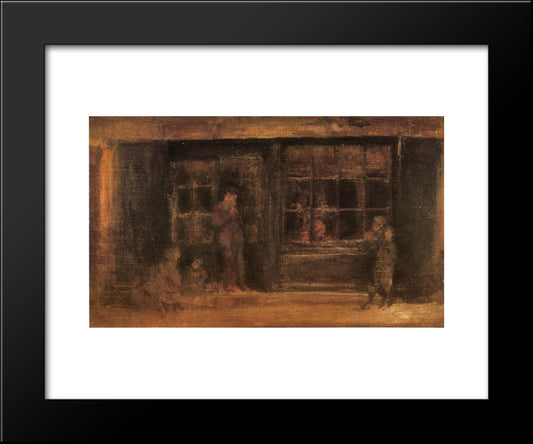 A Shop 20x24 Black Modern Wood Framed Art Print Poster by Whistler, James McNeill