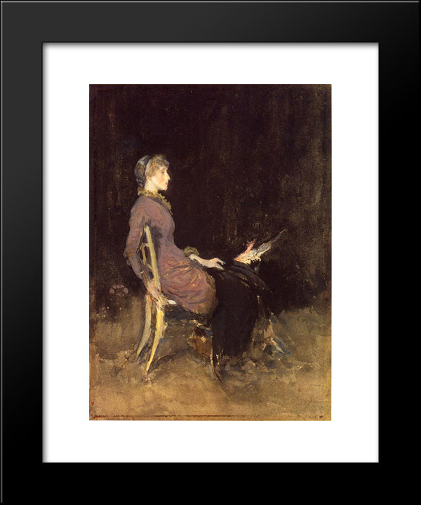 Black And Red 20x24 Black Modern Wood Framed Art Print Poster by Whistler, James McNeill