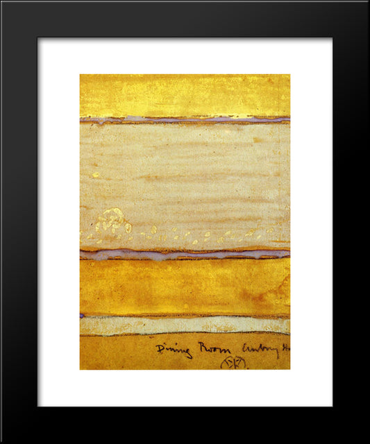 Colour Scheme For The Dining-Room Of Aubrey House 20x24 Black Modern Wood Framed Art Print Poster by Whistler, James McNeill