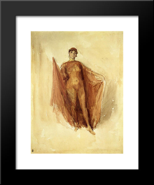 Dancing Girl 20x24 Black Modern Wood Framed Art Print Poster by Whistler, James McNeill