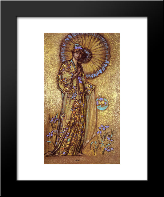 Design For A Mosaic 20x24 Black Modern Wood Framed Art Print Poster by Whistler, James McNeill