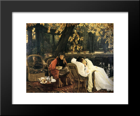 A Convalescent 20x24 Black Modern Wood Framed Art Print Poster by Tissot, James
