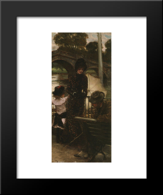 A Declaration Of Love 20x24 Black Modern Wood Framed Art Print Poster by Tissot, James