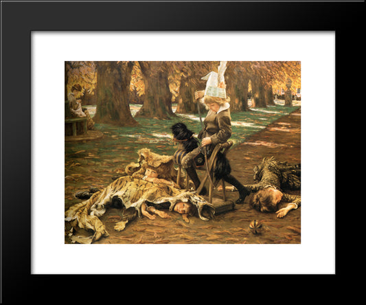 A Little Nimrod 20x24 Black Modern Wood Framed Art Print Poster by Tissot, James