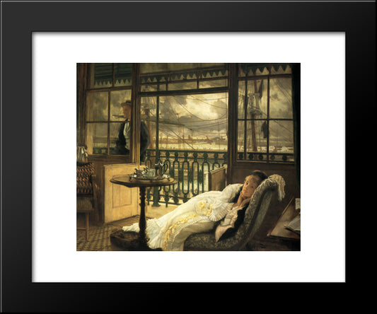 A Passing Storm 20x24 Black Modern Wood Framed Art Print Poster by Tissot, James