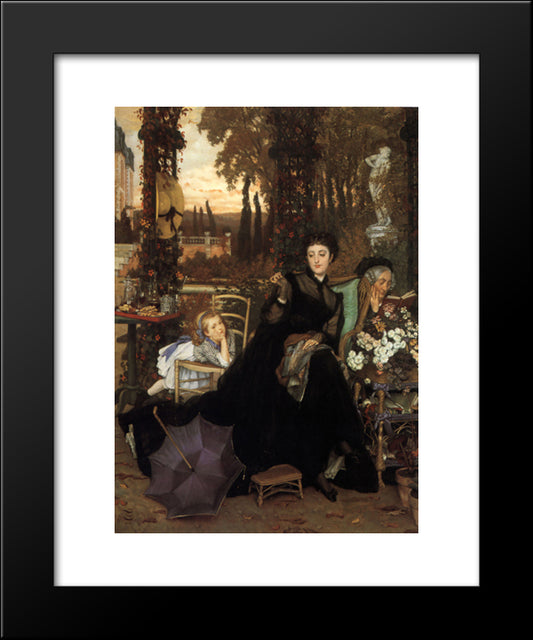 A Widow 20x24 Black Modern Wood Framed Art Print Poster by Tissot, James