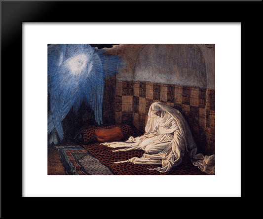 Annunciation 20x24 Black Modern Wood Framed Art Print Poster by Tissot, James